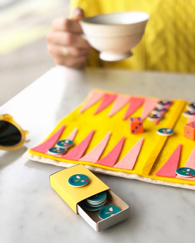 DIY BACKGAMMON GAME FELT EASY